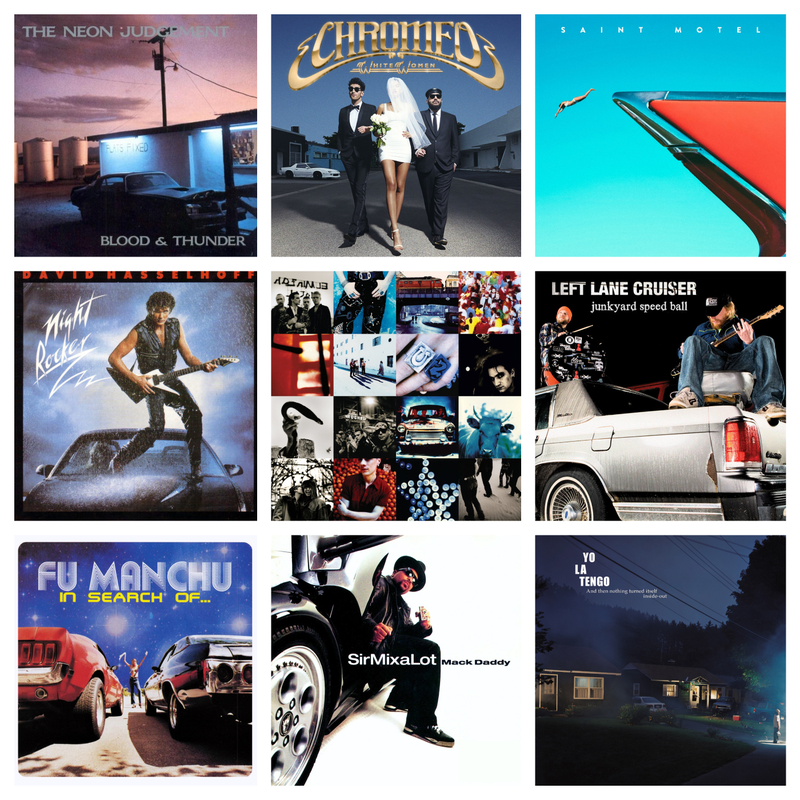 Illustration for article titled 100 cars on 100 more album covers